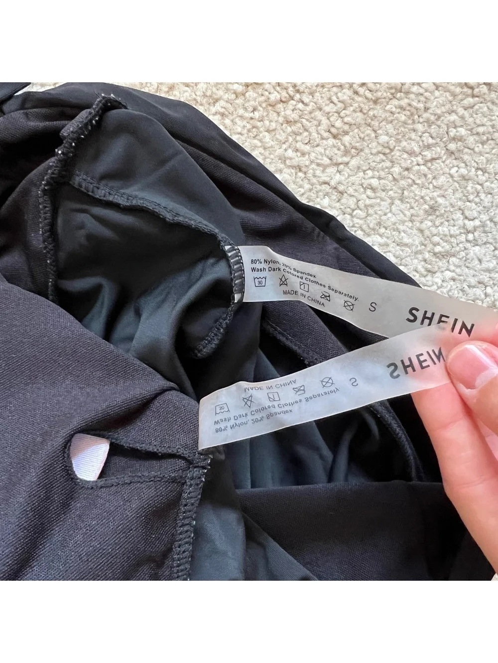 Shein Black Swimsuit Small